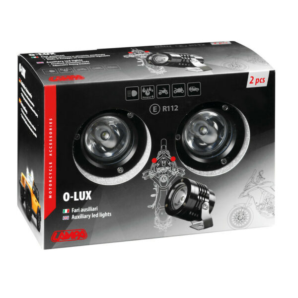 COPPIA FARI O-LUX AUSILIARI A LED, LUCE FOCALIZZATA, 18 W