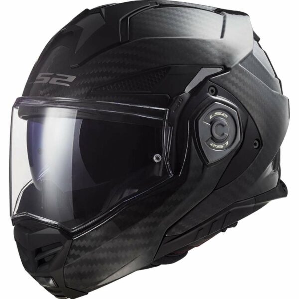 Casco Modulare in Carbonio Omologato P/J Ls2 FF901 ADVANT X CARBON Solid Lucido