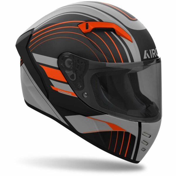 Casco Moto Integrale Airoh CONNOR ACHIEVE Arancio Opaco