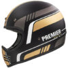 Casco Moto Integrale Vintage Premier MX BL19 BM Nero Oro Opaco