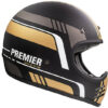 Casco Moto Integrale Vintage Premier MX BL19 BM Nero Oro Opaco