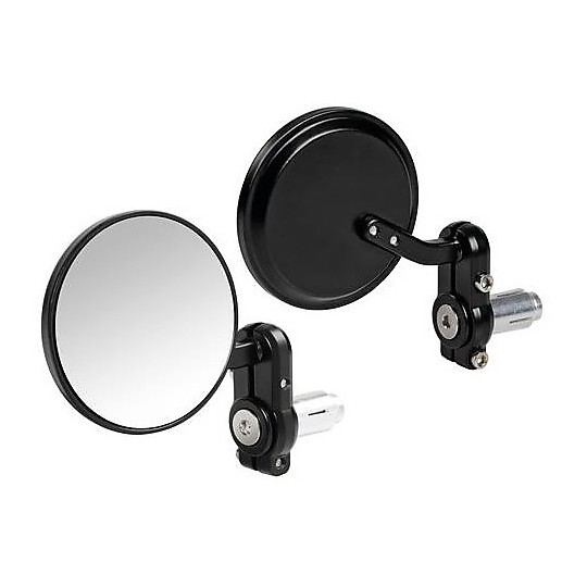 Coppia Specchietti Moto da Manubrio Lampa 90491 Dernier Nero