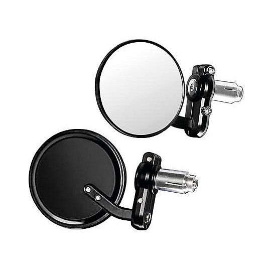 Coppia Specchietti Moto da Manubrio Lampa 90491 Dernier Nero