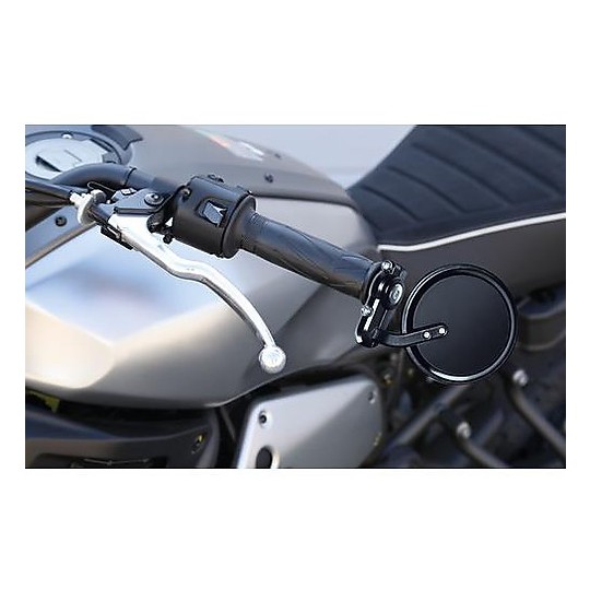 Coppia Specchietti Moto da Manubrio Lampa 90491 Dernier Nero