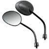 Coppia Specchietti Moto Lampa Modello Marph da 10mm Nero