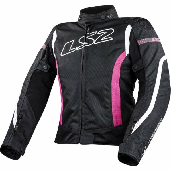 Giubbotto Moto Tecnico Sportivo LS2 Gate Lady Nero Rosa Certificato