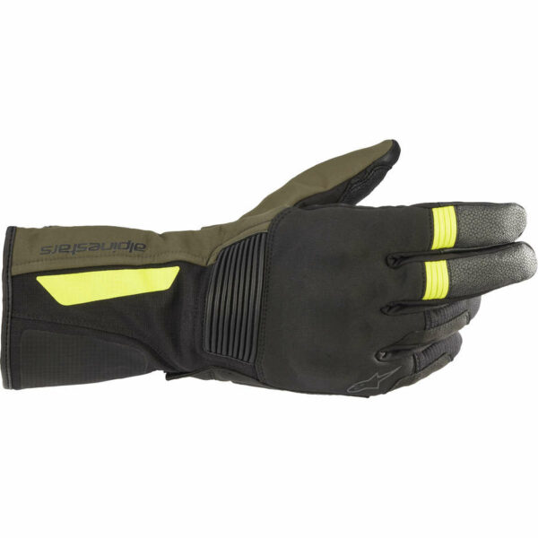 Guanti Moto Touring Alpinestars DENALI AEROGEL DRYSTAR Nero Forest Giallo FLuo