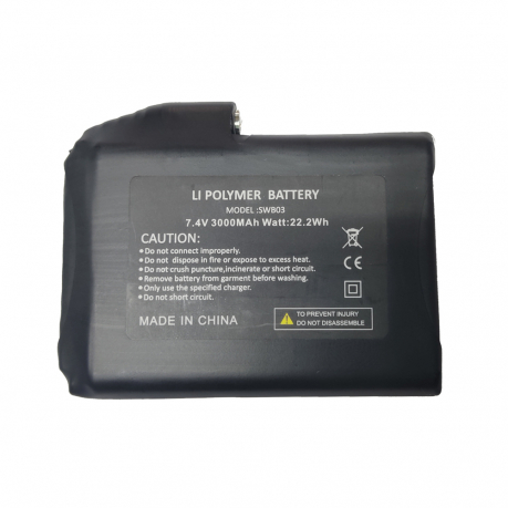 BATTERIA DI SCORTA PER GUANTI RISCALDATI capacità 3000 mAh