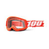 OCCHIALI CROSS 100% STRATA 2 ORANGE - LENTE TRASPARENTE