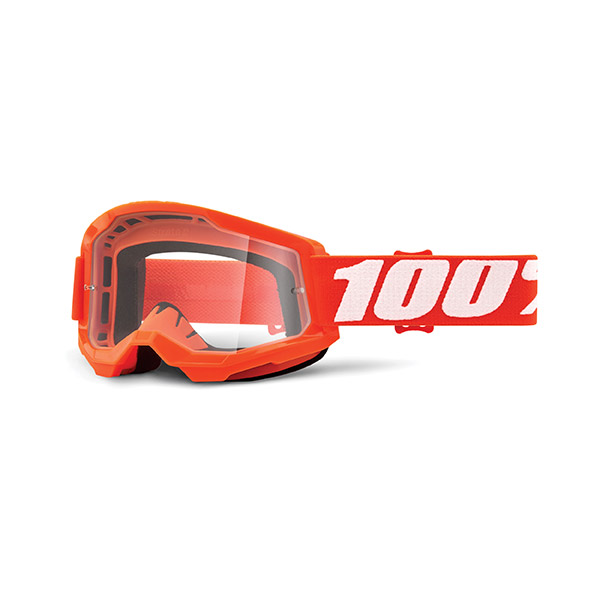 OCCHIALI CROSS 100% STRATA 2 ORANGE - LENTE TRASPARENTE