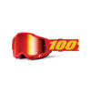OCCHIALI MOTO CROSS ENDURO 100% ACCURI 2 RED - LENTE A SPECCHIO ROSSA