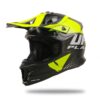 CASCO MOTOCROSS UFO PLAST INTREPID NERO E GIALLO FLUO