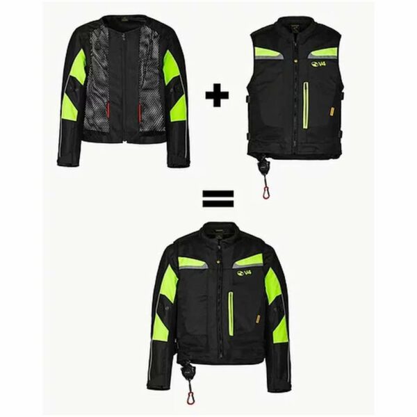 GIACCA MOTOAIRBAG Mab V4.0 Airbag Maniche Removibili Nero
