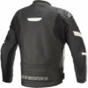Giubbotto Moto in Pelle Alpinestars FASTER V2 AIRFLOW Nero Bianco