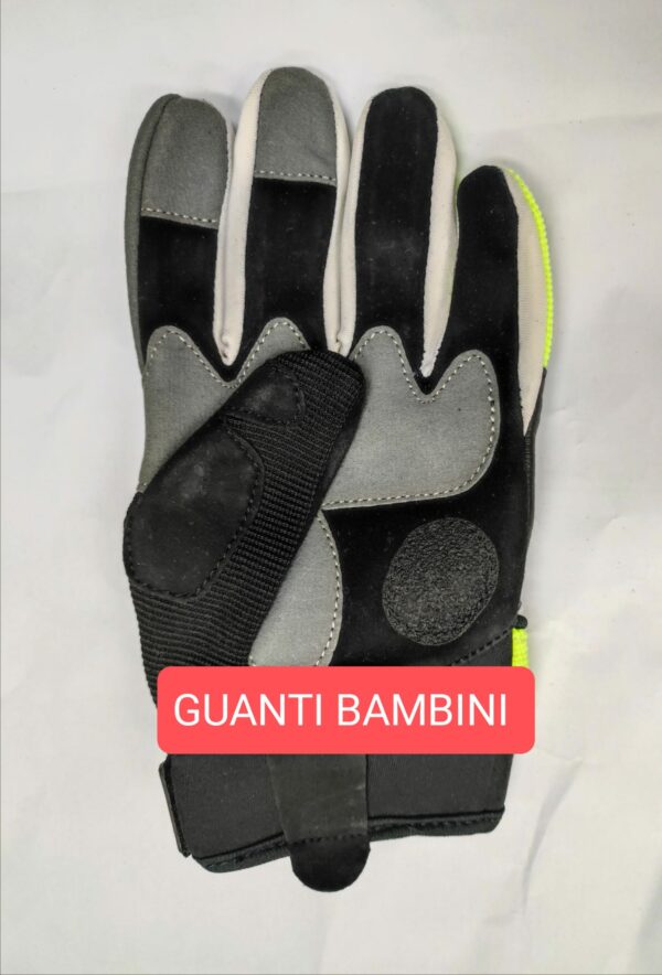 GUANTI MINIMOTO PER BAMBINI ROSSO-GIALLO-NERO