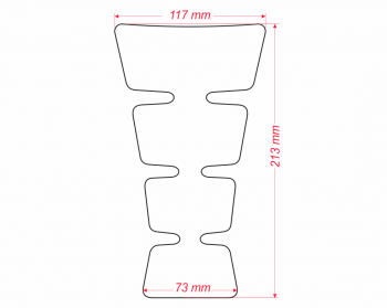 PROTEGGI SERBATOIO MOTO UNIVERSALE TRASPARENTE ONEDESIGN GRANDE