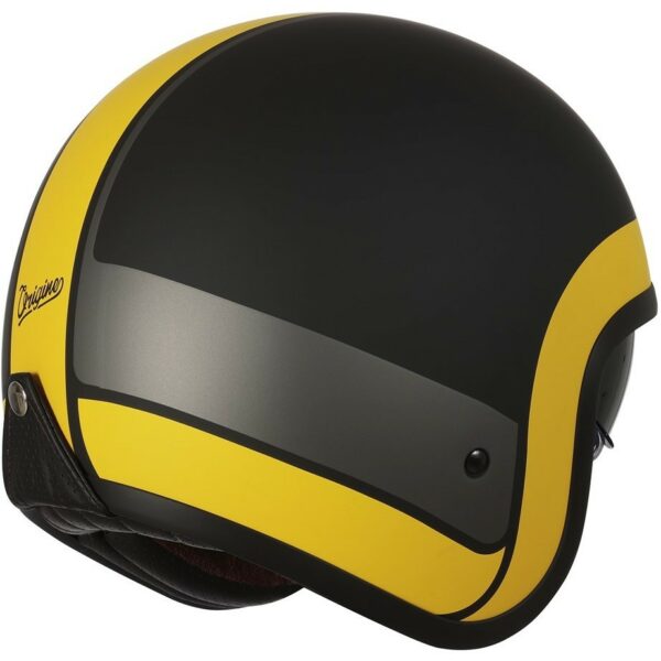 Casco Moto Jet Custom Origine SPRINT RECORD Giallo Nero Opaco