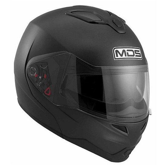 Casco Moto Modulare MDS By AGV Md 200 Mono Nero Opaco