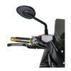 Coppia Specchi Retrovisori Moto BARRACUDA Stone Nero