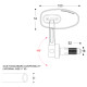 Specchietti Moto Universali Retrovisori Barracuda SKIN-R BAR END B-LUX Nero