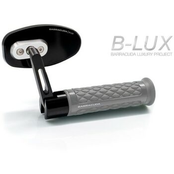 Specchietti Moto Universali Retrovisori Barracuda SKIN-R BAR END B-LUX Nero