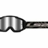 Occhiali LS2 Charger Maschera Moto Cross Black/Silver Iridium