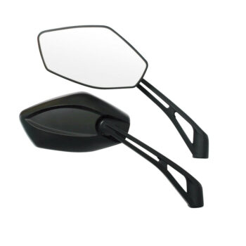 Coppia Specchietti Moto Modello Infinity da 10mm Colore Nero