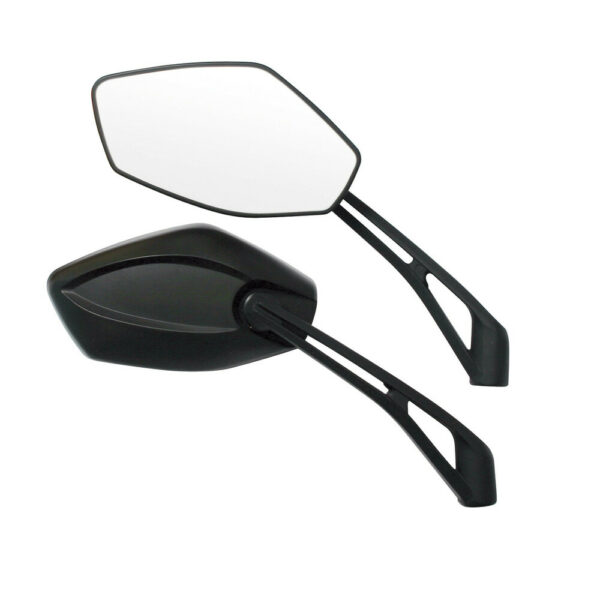 Coppia Specchietti Moto Modello Infinity da 10mm Colore Nero