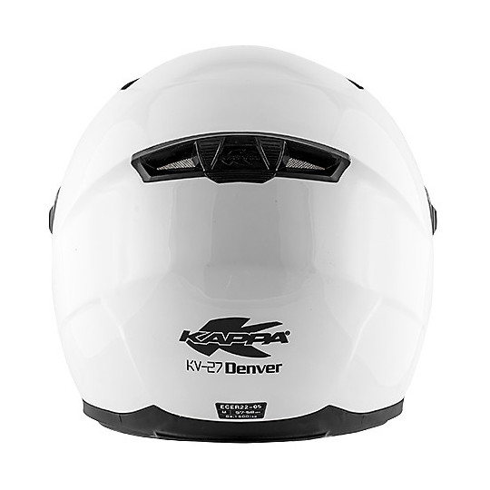 Casco Moto Integrale Kappa KV27 Denver Bianco Lucido