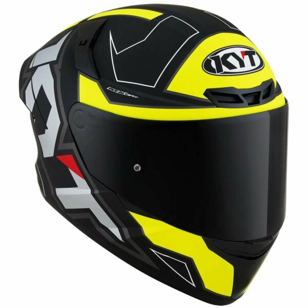 Casco Moto Integrale KYT TT-COURSE ELECTRON Opaco Nero Giallo