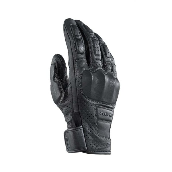 Guanti UOMO Moto Pelle Clover KVS-2 NERO