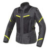 Giacca Moto Donna Clover Ventouring 3 Wp grigio giallo