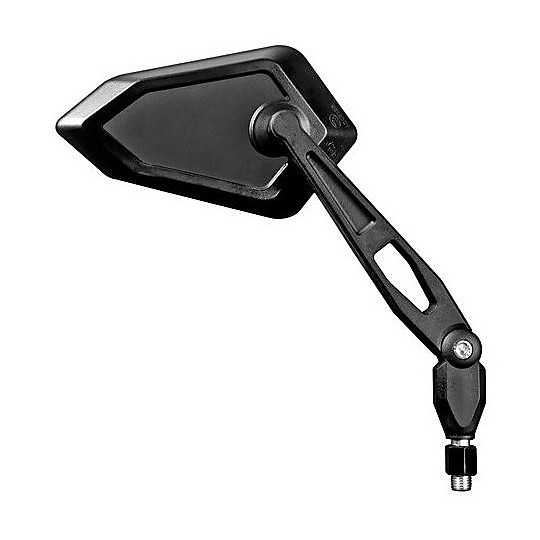 Coppia Specchietti Moto Lampa Modello Jax da 10mm Nero