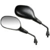 Coppia Specchietti Moto Lampa Modello Trax da 10mm Nero