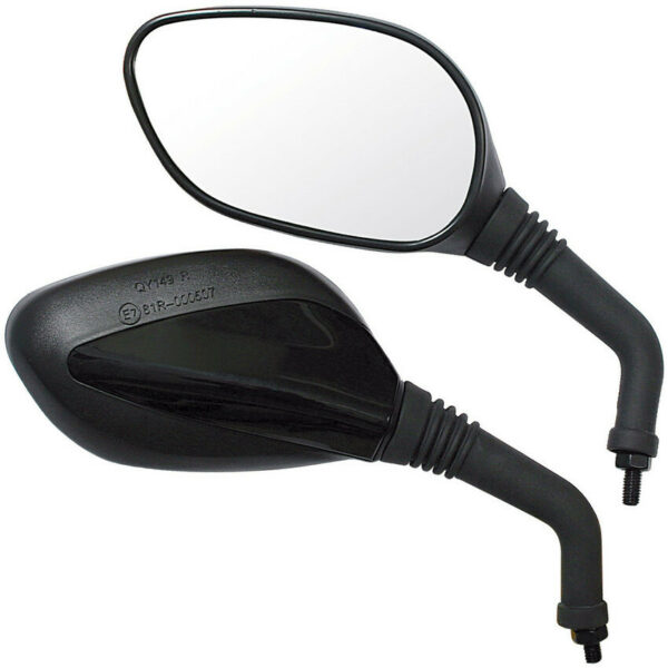 Coppia Specchietti Moto Modello Horizon da 8 mm Colore Nero