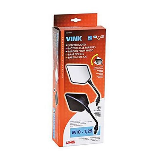 Coppia Specchietti Moto Modello Vink da 10mm