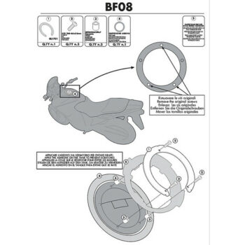 Kit Attacco Per Borsa Kappa BF08K Per Tanklock