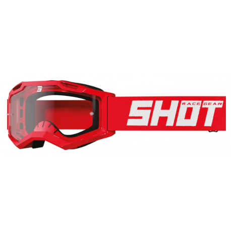 Occhiali Moto Cross Enduro Shot Bambino Rocket Rosso