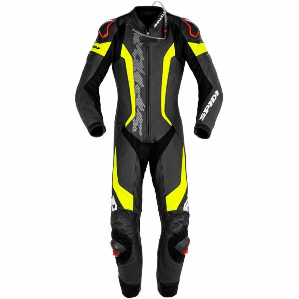 Tuta Moto Interna Spidi LASER PRO PERFORATED Nero Giallo Fluo