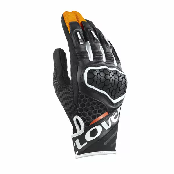Guanti Moto Sportivo Estivi Clover Predator-2 Arancio