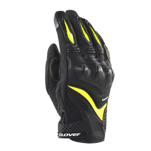 Guanti Moto Sportivo Clover Raptor-3 Nero Giallo