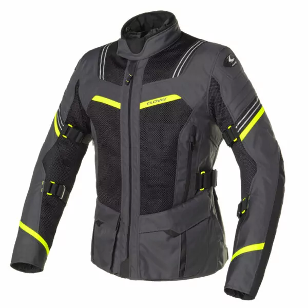 GIACCA CLOVER VENTOURING-3 WP AIRBAG GRIGIO/GIALLO