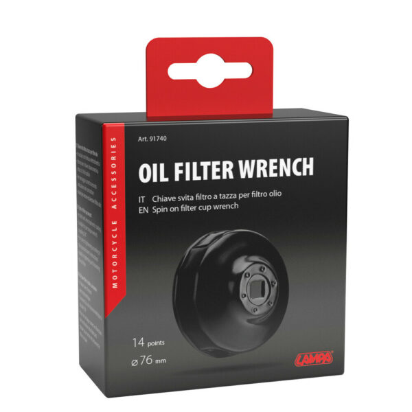 Chiave Svita Filtro a Tazza per filtro olio Ø 76 mm con 14 lati