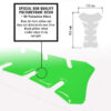Protezione Serbatoio Adesiva 3D TANKPAD RACING VERDE