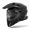 CASCO MOTO ADVENTURE AIROH COMMANDER 2 NERO OPACO