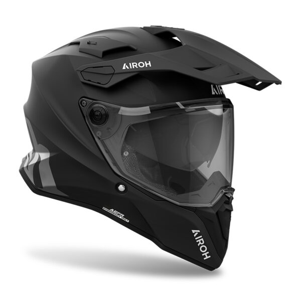 CASCO MOTO ADVENTURE AIROH COMMANDER 2 NERO OPACO