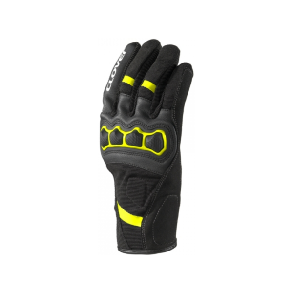 GUANTI MOTO SPORTIVO ESTIVO CLOVER AIRTOUCH-2 NERO-GIALLO