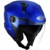 CASCO MOTO JET KYT D-CITY PLAIN BLU LUCIDO