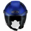 CASCO MOTO JET KYT D-CITY PLAIN BLU LUCIDO
