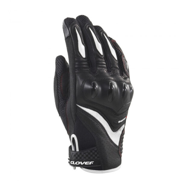 Guanti Moto Sportivo Clover Raptor-3 Nero Bianco